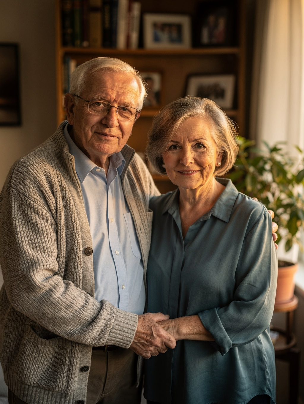 The founders of RaeBen Games in their Alberta home office